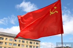 Конференция КПРФ Курган, флаг красный, кпрф