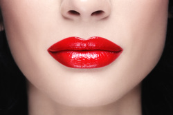 Клипарт depositphotos.com, косметика, макияж, красота, визаж, сексуальность, красные губы, алая помада