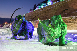 Археопарк. Ханты-Мансийск, скульптура, шерстистые носороги