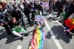В Петербурге во время акции против убийства геев в Чечне задержаны ЛГБТ-активисты