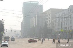 Смог над Челябинском, проспект ленина, смог