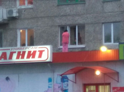 Жильцы ходят по крыше магазина давно, но раньше не удавалось их сфотографировать