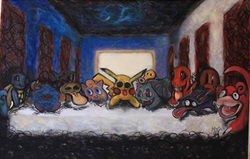 Картина «Тайная вечеря. Покемоны»