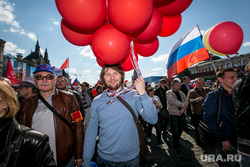 Первомай в Москве. Москва, воздушные шарики, первое мая, демонстрация, красная площадь