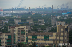 Виды Челябинска, чмз, дым над городом