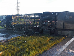 Следователи устанавливают причину ДТП, в котором погибли 13 пассажиров автобуса