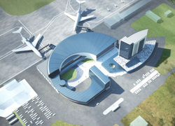 Аэропорт газовой столицы Ямала хотели сделать в виде логотипа "Газпрома"