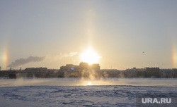 Виды Санкт-Петербурга, зима, санкт-петербург, река нева, солнечное гало, гало