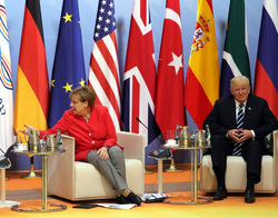 Путин G20, Трамп, Макрон, Меркель Эрдоган, флаги государств, меркель ангела, трамп дональд