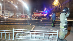 Пожар на площади 300 квадратных метров тушили семь пожарных расчетов
