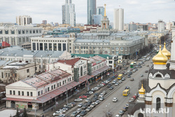 Екатеринбург с крыши "Рубина", администрация екатеринбурга, улица 8марта, городской пейзаж, мытный двор