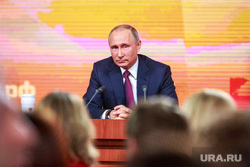 Ежегодная итоговая пресс-конференция президента РФ Владимира Путина. Москва