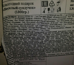 Родителям не понравился набор и состав бесплатных сладостей