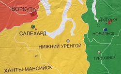 Житель Нового Уренгоя не нашел на карте Ямала свой город