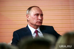 Ежегодная итоговая пресс-конференция президента РФ Владимира Путина. Москва