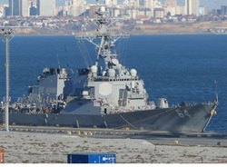 Американский эсминец простоял в Одессе всего одну неделю