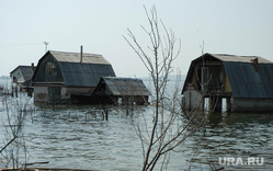Паводок. Челябинская область, деревянные дома, паводок, наводнение, потоп, озеро синеглазово