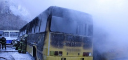 52 человека заживо сгорели в автобусе