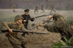 Панорама «Штурм Котонского укрепрайона. Освобождение Южного Сахалина». Одна из работ авторов «Прорыва»