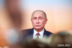 Ежегодная итоговая пресс-конференция президента РФ Владимира Путина. Москва