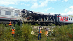 При столкновении погибли два пассажира поезда