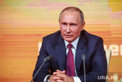 Ежегодная итоговая пресс-конференция президента РФ Владимира Путина. Москва, портрет, путин владимир