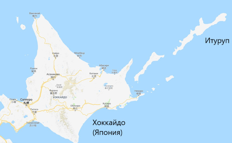 Остров находится в непосредственной близости от японской территории