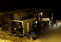 Появилось видео с места страшной аварии с девятью погибшими на трассе в Башкирии