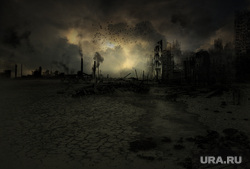Клипарт depositphotos.com , конец света, разрушения, катастрофы, разрушенные города