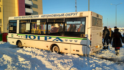 Рейсовые автобусы ХМАО застревают в снегу
