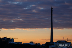 Утро в Екатеринбурге. Рассветное небо и метро, утро, недостроенная телевышка, рассвет екатеринбург, рассветное небо, заброшенная телебашня