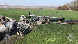 После жесткой посадки Ми-2 полностью сгорел