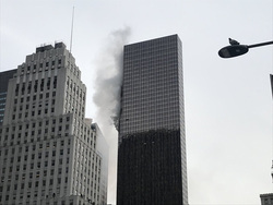 Возгорание произошло на уровне 50 этажа