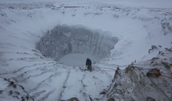 Первые воронки стали появляться на Ямале в 2014 году