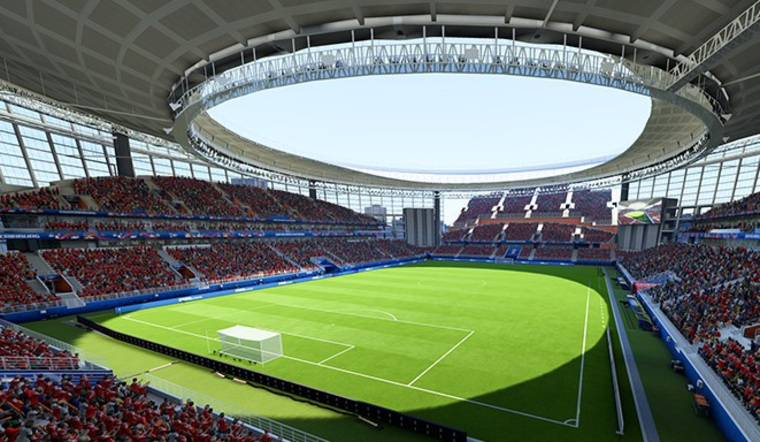 Так в симуляторе будет выглядеть «Екатеринбург-арена»