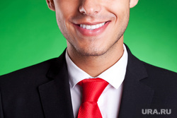 Клипарт depositphotos.com, улыбка, радость, дресс-код, работник, офисные работники, красный галстук, сотрудник