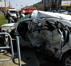 Основной удар пришелся на Lada Vesta, водитель которой скончался