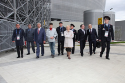 Федеральный министр посетил главную спортивную арену Екатеринбурга