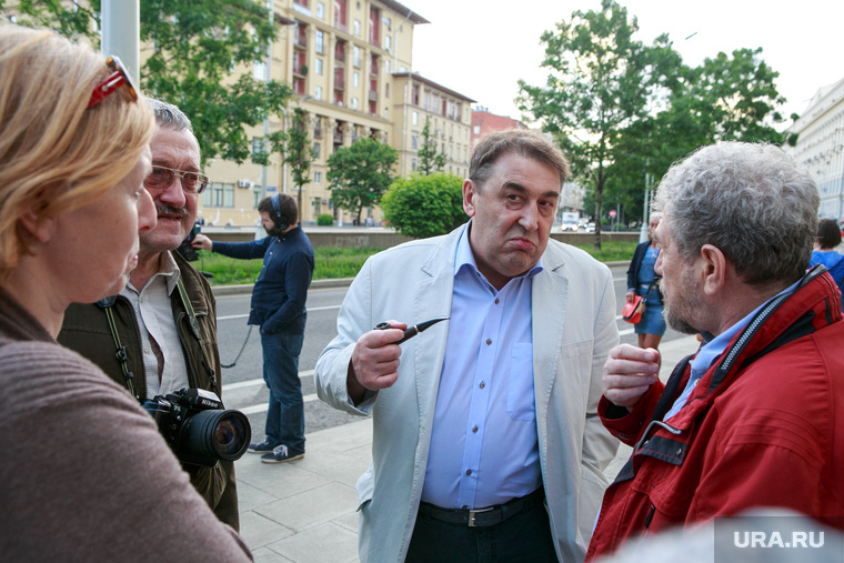 У Дома журналистов в Москве. Андрей Нечаев