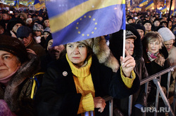 Евромайдан. Киев, евросоюз, флаг