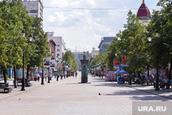 Политическая реклама Челябинск, улица кировка, лето, жара
