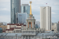 Екатеринбург с крыши "Рубина", администрация екатеринбурга, правительство области, городской пейзаж