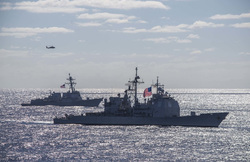 Боевые корабли будут обеспечивать безопасность в море