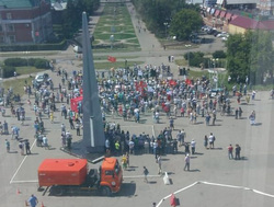 Массовой акции протеста в Омске не получилось