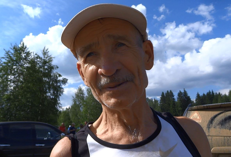 75-летний Николай Каменских, ставший призером среди тех, кто старше 60 лет.