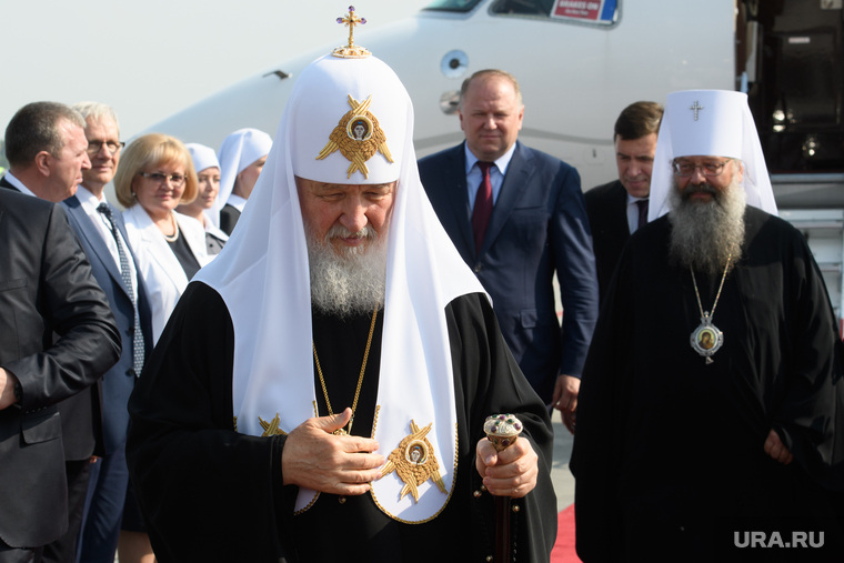 Прибытие Патриарха Кирилла в Екатеринбург