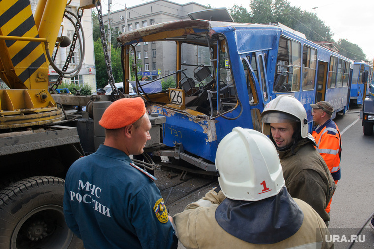 Столкновение трамваев. Екатеринбург