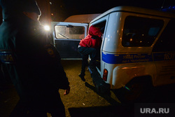 Операция "Бомж" полиции Калининского района. Челябинск, бомж, погрузка в машину, задержание