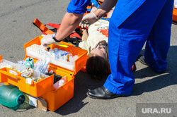 Тактико-специальные учения Скорой помощи по спасению пострадавших в ДТП. Челябинск, оказание помощи, пострадавший, спасение пострадавших в дтп