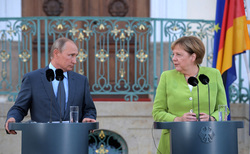 Переговоры Путина и Меркель длились три часа